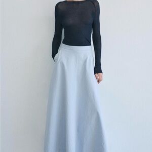Zara Light Blue Maxi Skirt